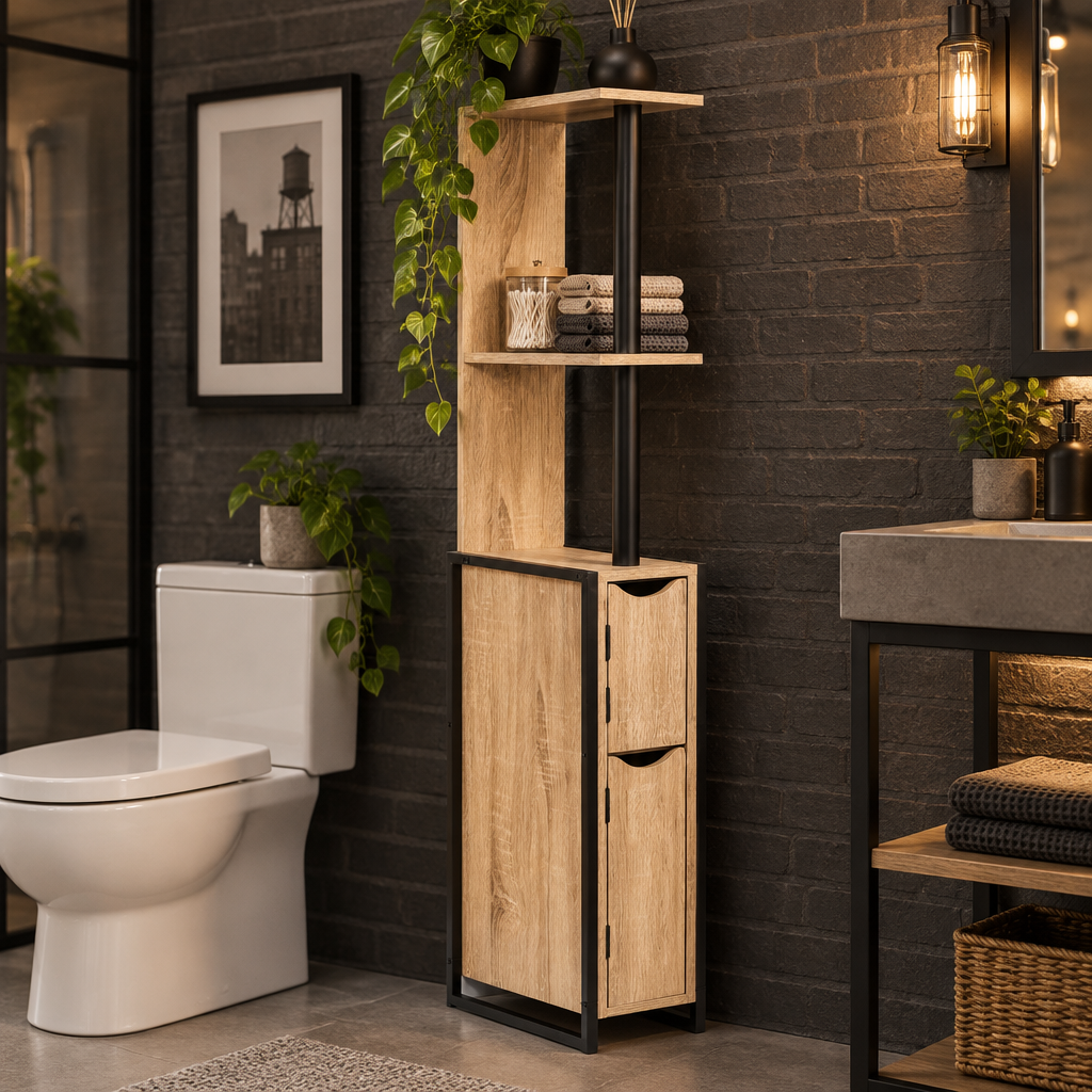 Meuble WC DETROIT industriel